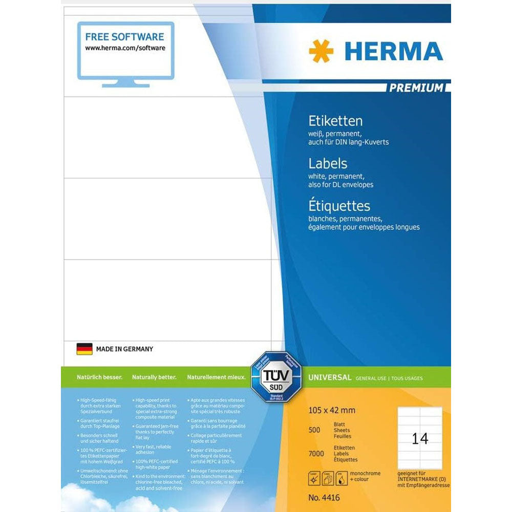 Herma Premium Etyels A4 105 mm 500pc