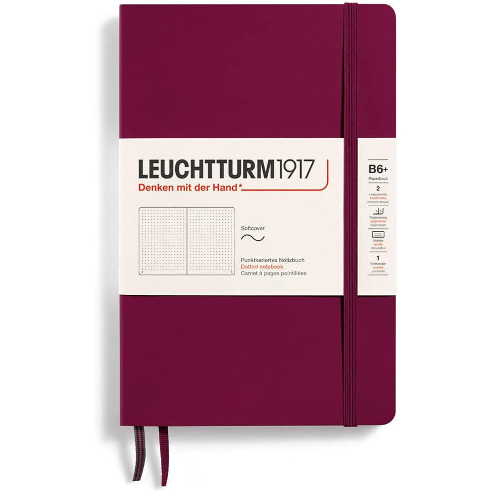 Leuchtturm SCペーパーバックはB6+ Notebook123Pgを点線を点検します