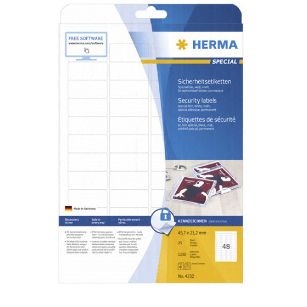 Herma Security Etiketter A4 25 st