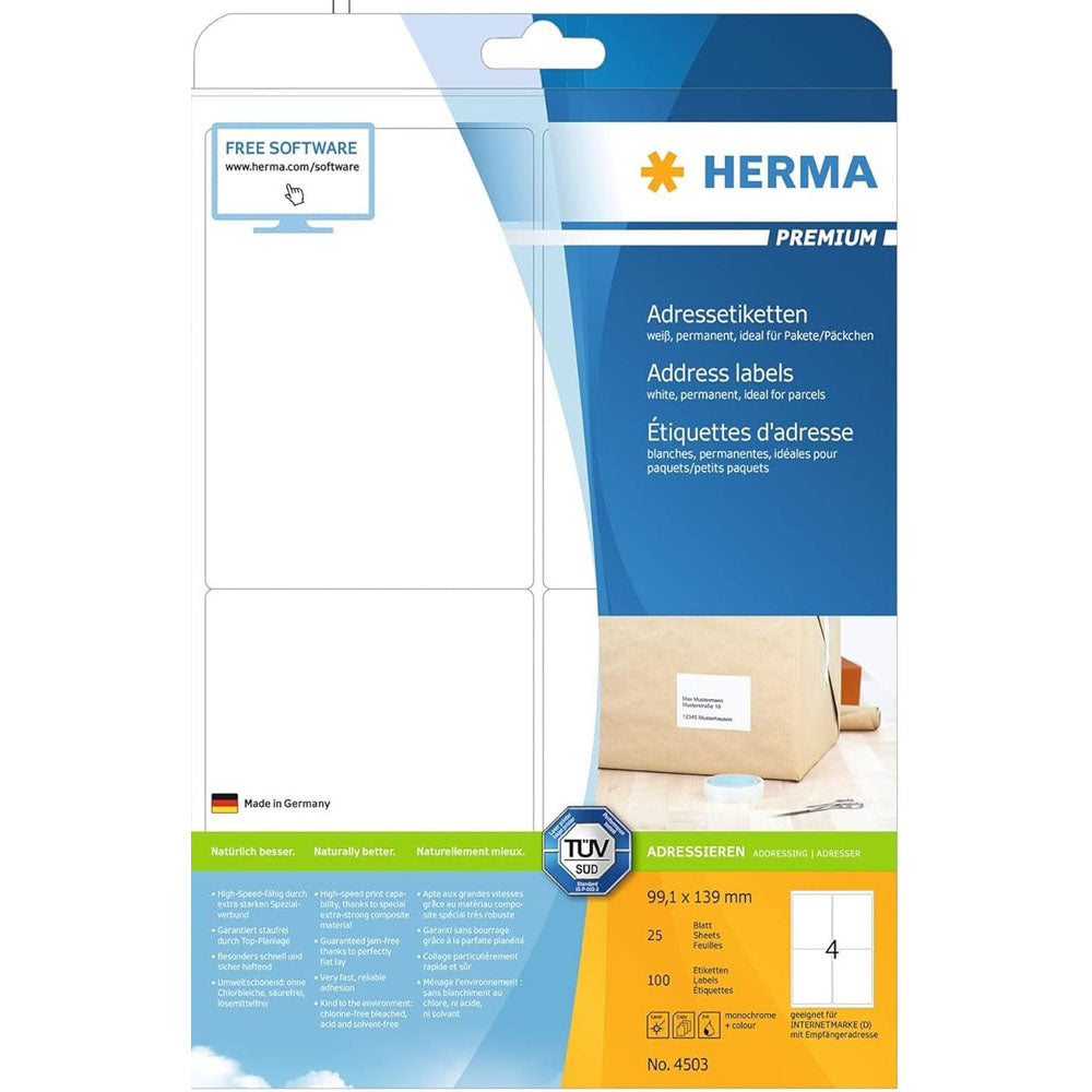 Herma Premium Labels A4 99.1mm 25 st