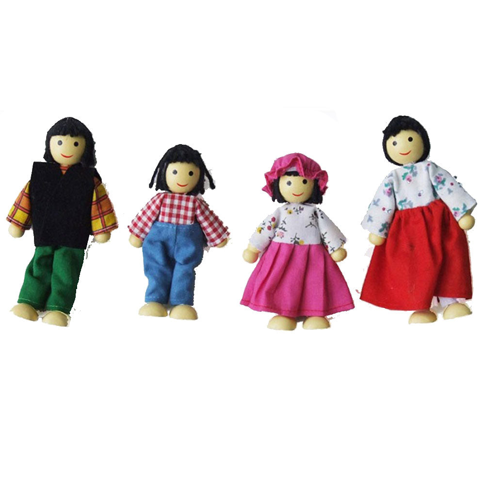 Fun Factory Asian Family Wooden Dolls 4pcs