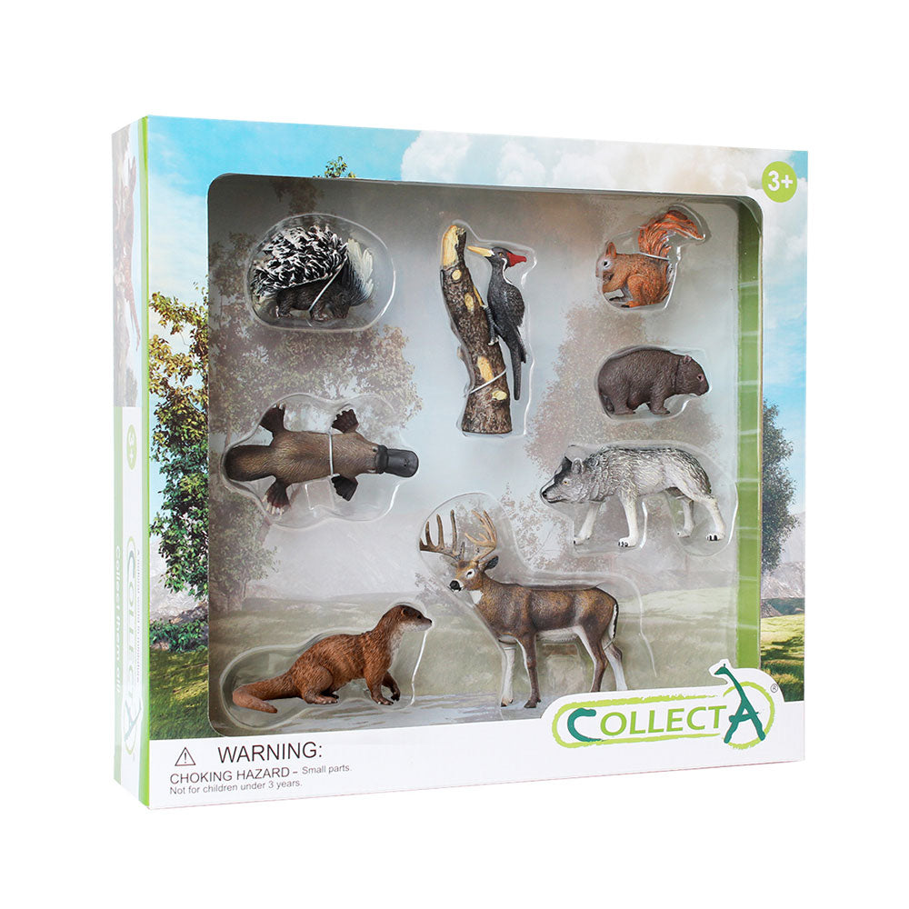 Conjunto de presentes de figuras de animais da Woodland