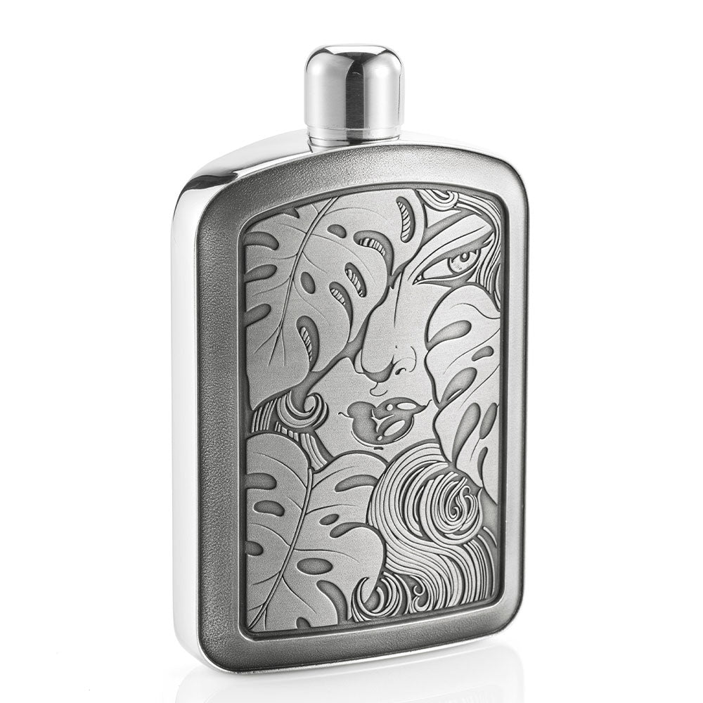 Royal Selangor Douglas Monstera Hip Flask 15cL