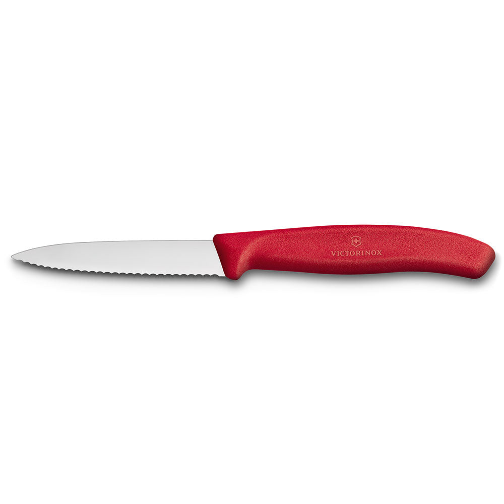 Le couteau d'office pointu de Vegetable Victorinox 8 cm (rouge)