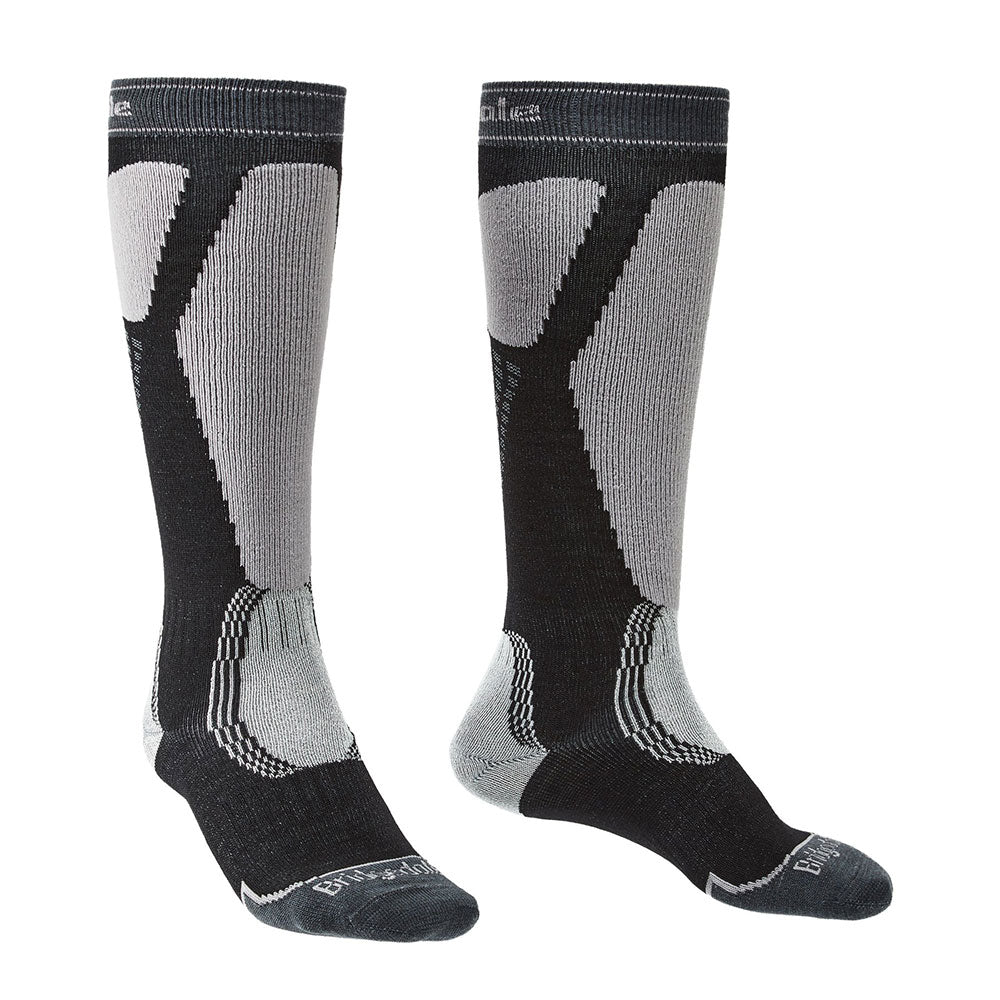 Ski Easy on Merino Performance Socks (nero/grigio chiaro)