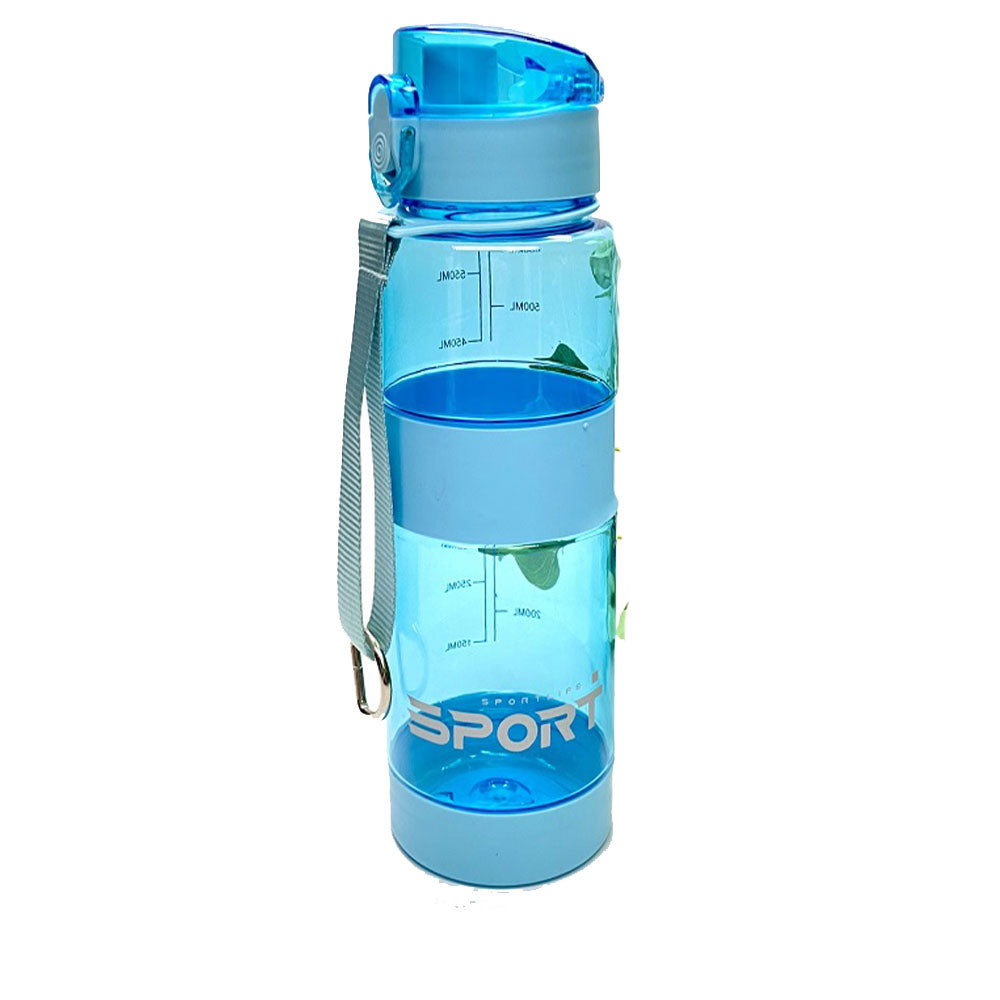 Bottiglia sportiva in plastica 600 ml