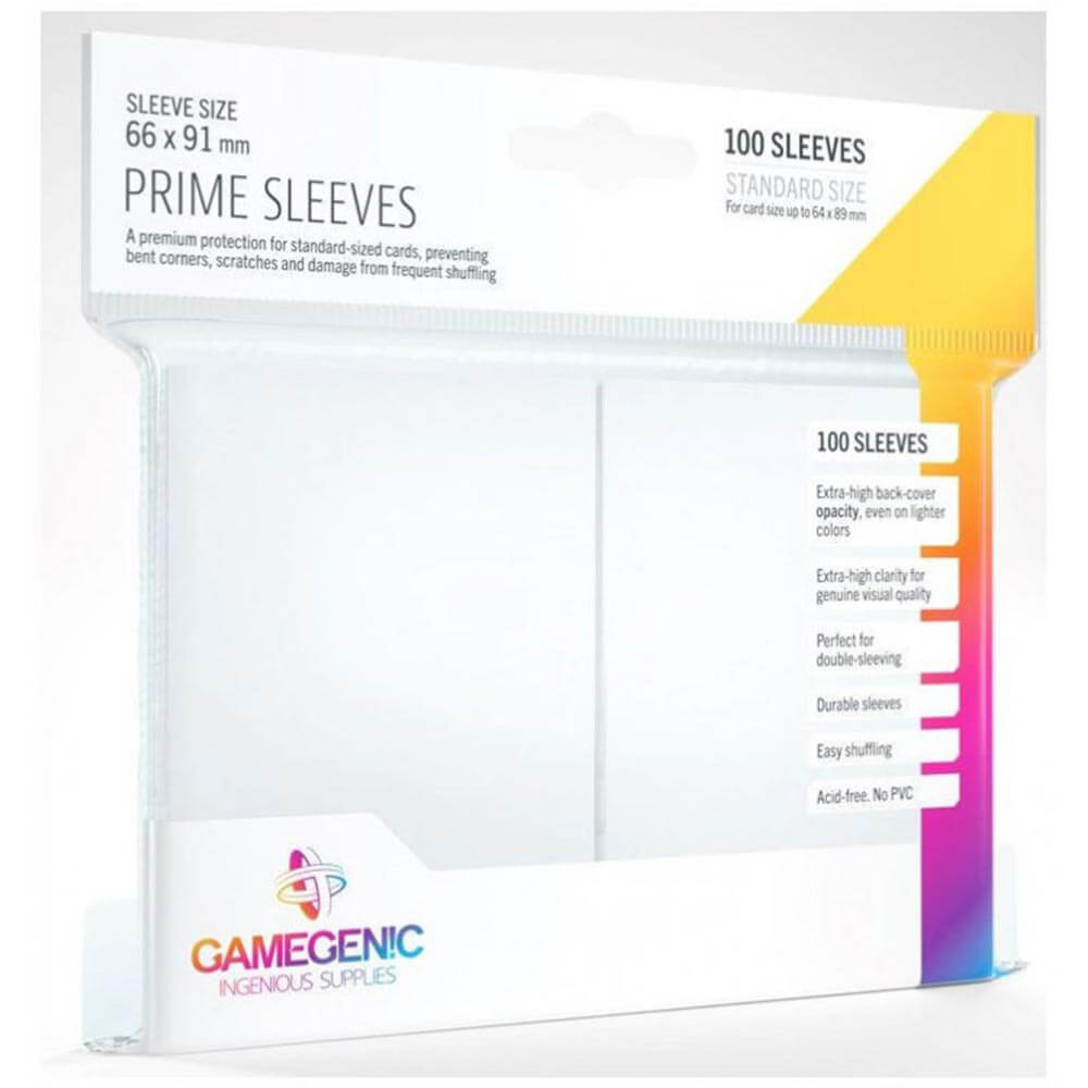 Mangas de cartão Prime GameGenic Prime (66mm x 91mm 100s)