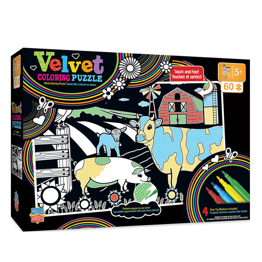 MP Kids Velvet Coloring Puzzle (60 PC)