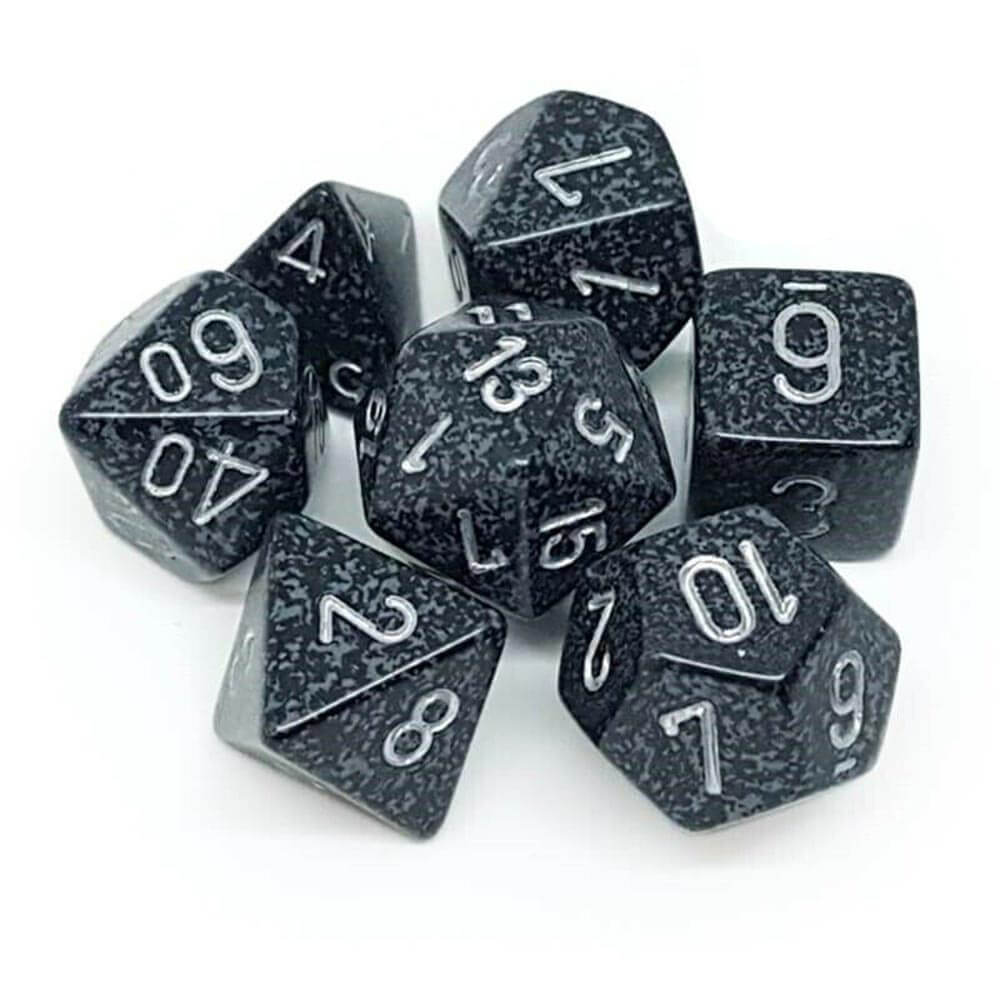 D7 Die Set Dice Speckled Poly (7 terninger)