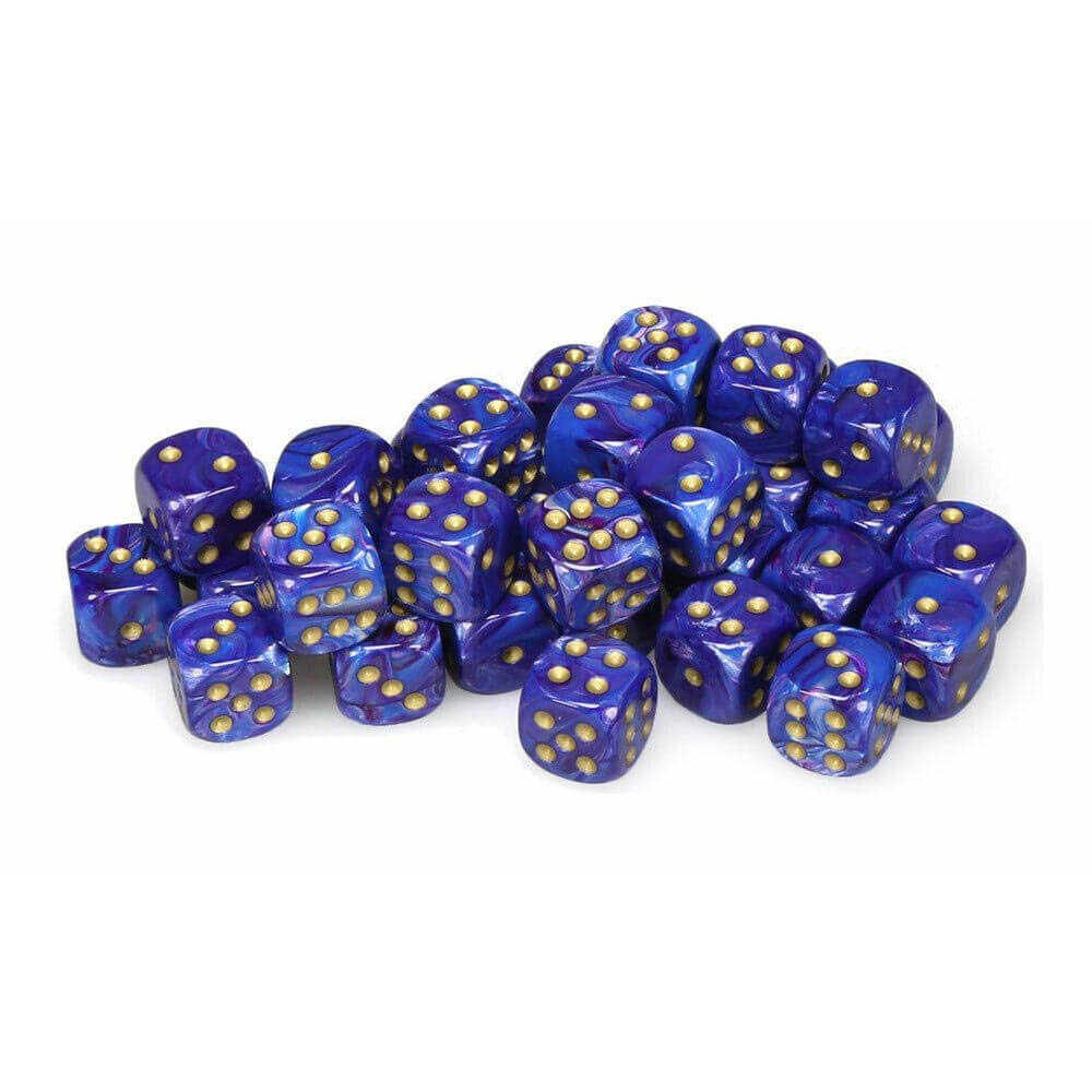 D6 dados lustrosos 12 mm (36 dados)