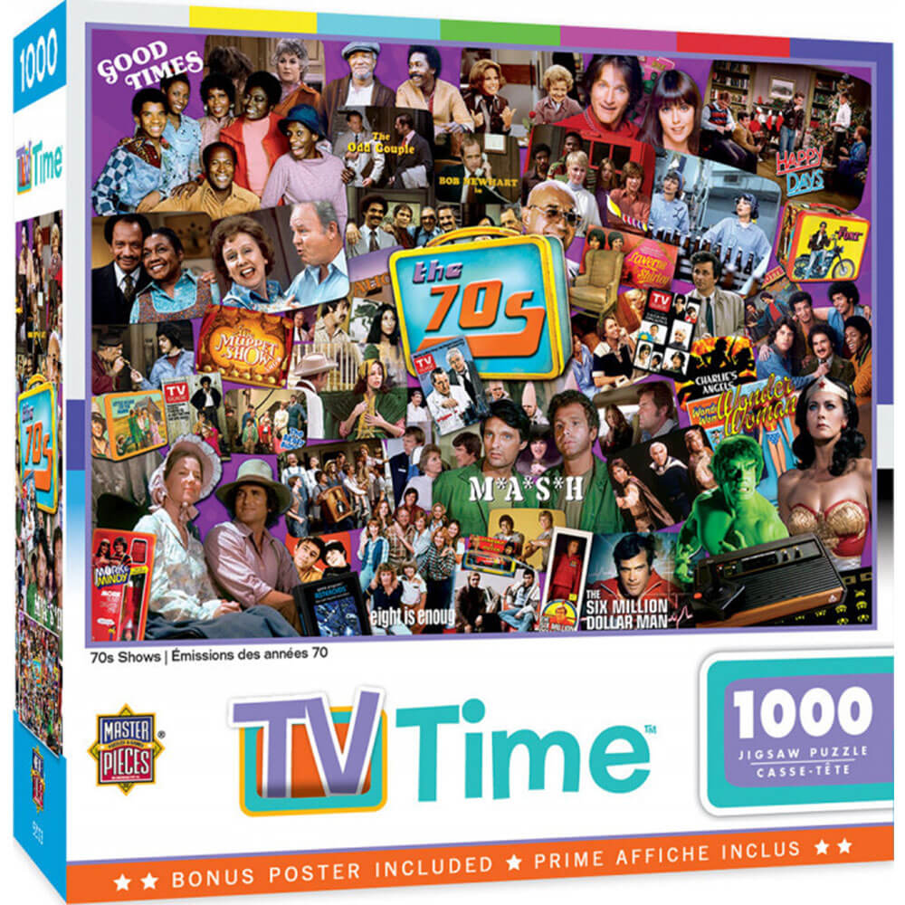 Obras -primas programas de tempo de TV 1000pc Puzzle