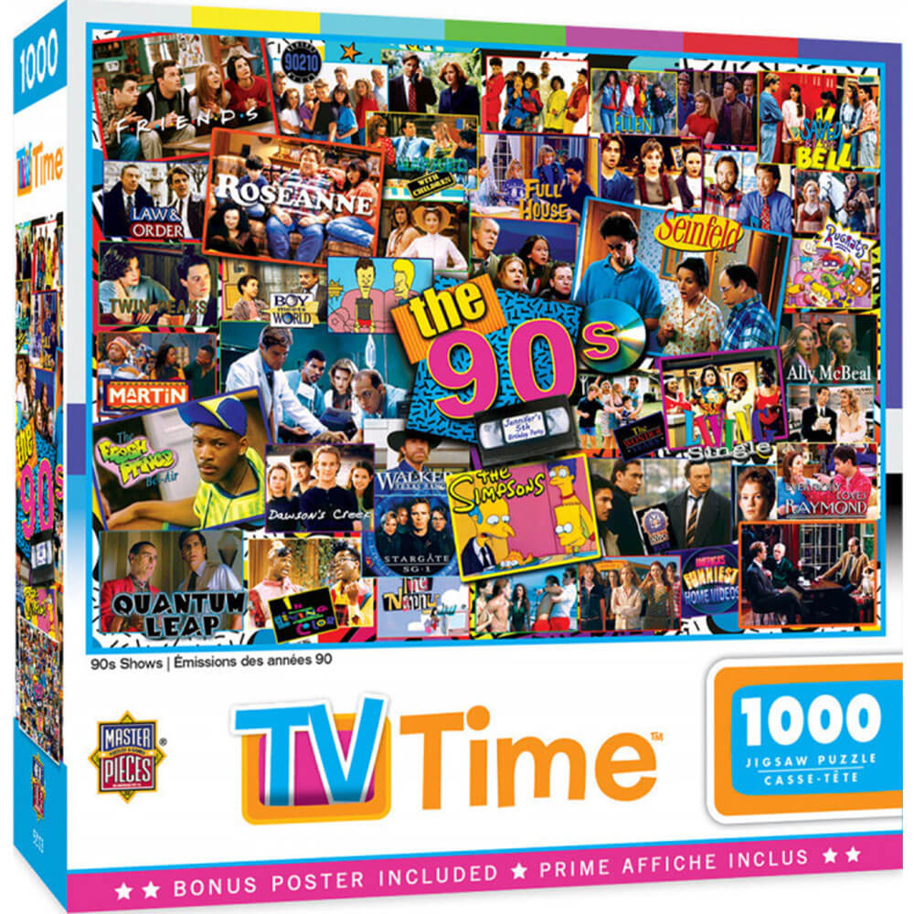 Obras -primas programas de tempo de TV 1000pc Puzzle