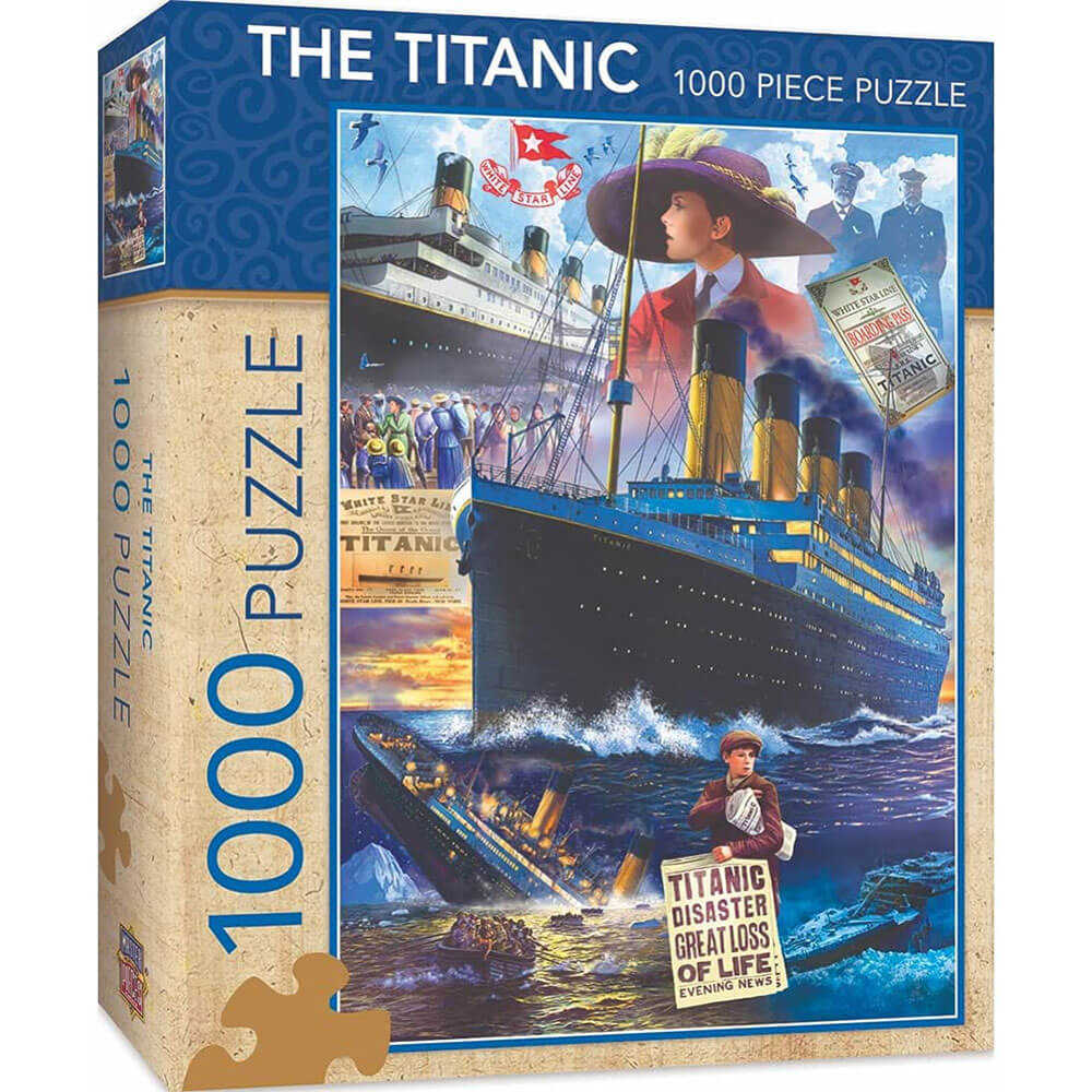 Obras -primas do titanic 1000pc quebra -cabeça