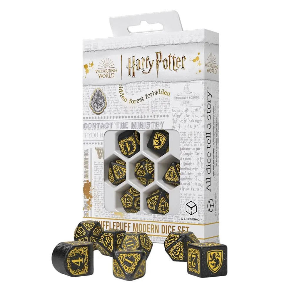 Harry Potter Hufflepuff Set moderno de 7 moririos