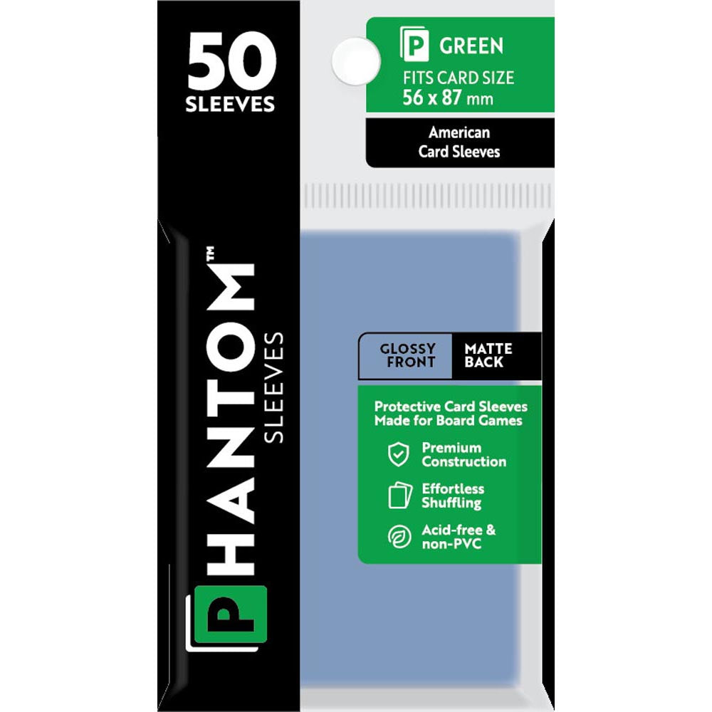 Mangas Phantom Green 50pcs (56x87 mm)