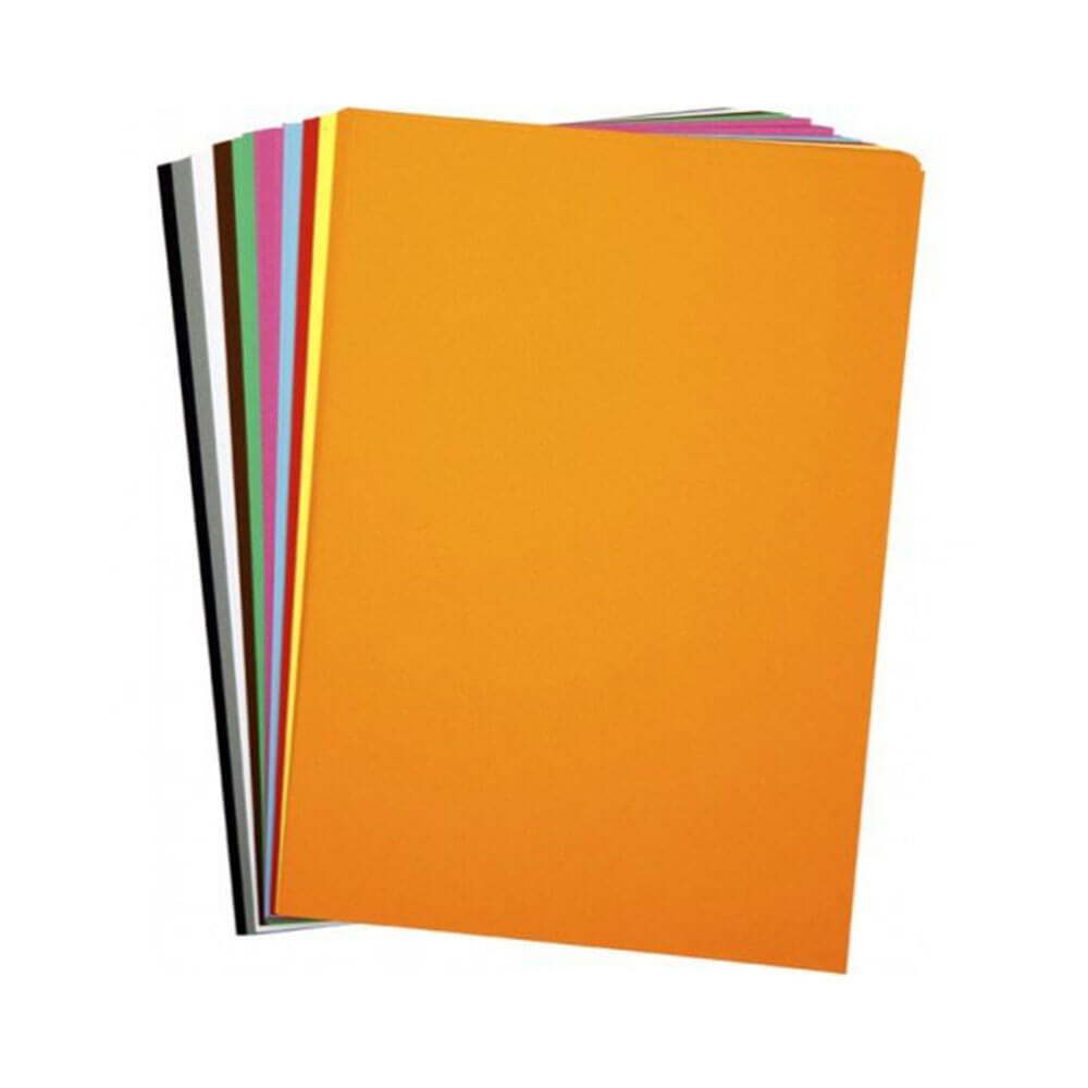  Regenbogen-Einbandpapier, 125 g/m², sortiert (250 Stück)