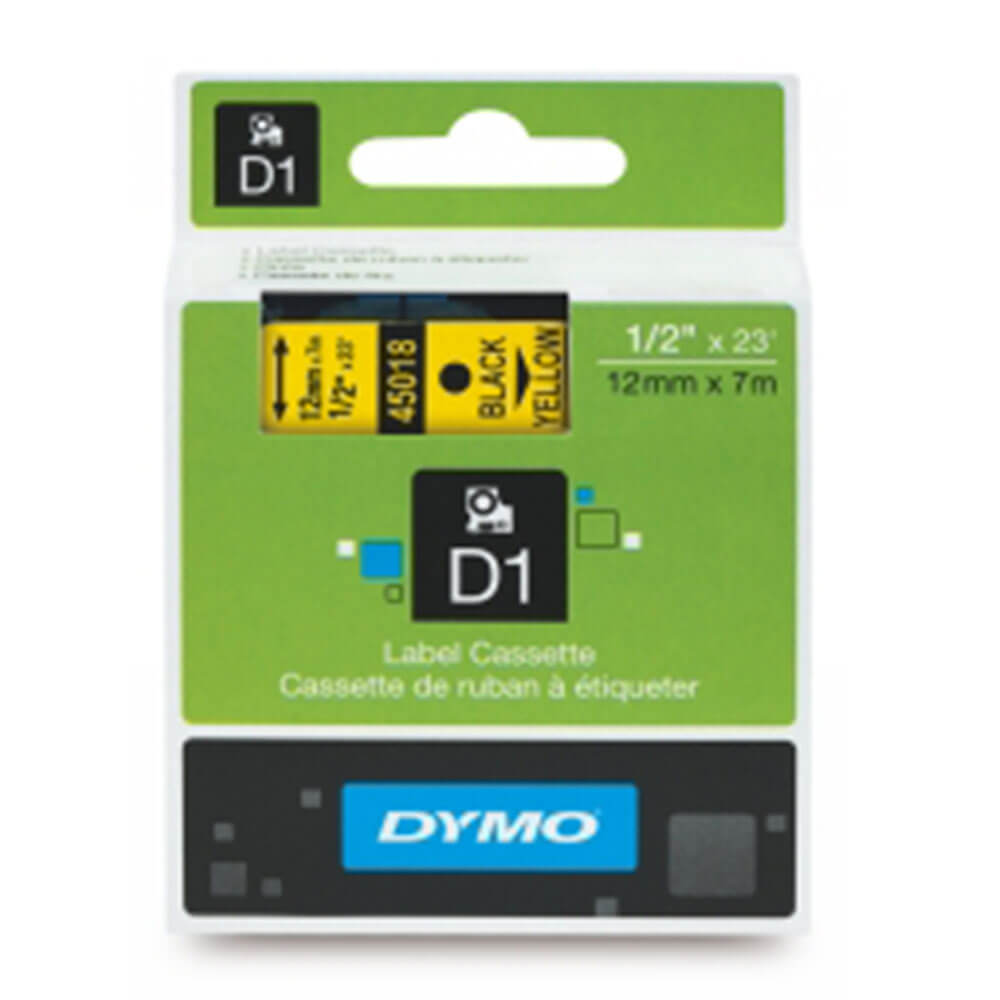 Étiquette de bande Dymo D1 12 mmx7m
