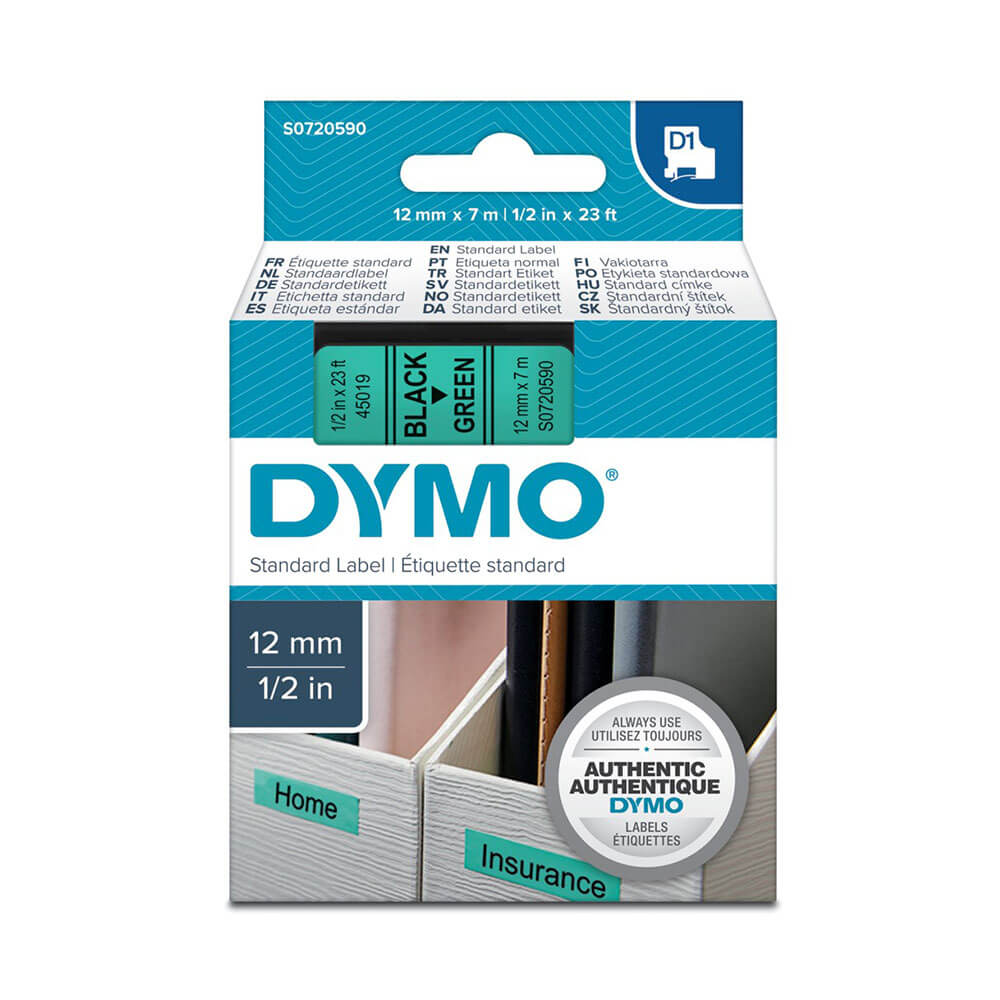 Dymo D1 Tape Etichetta 12mmx7m
