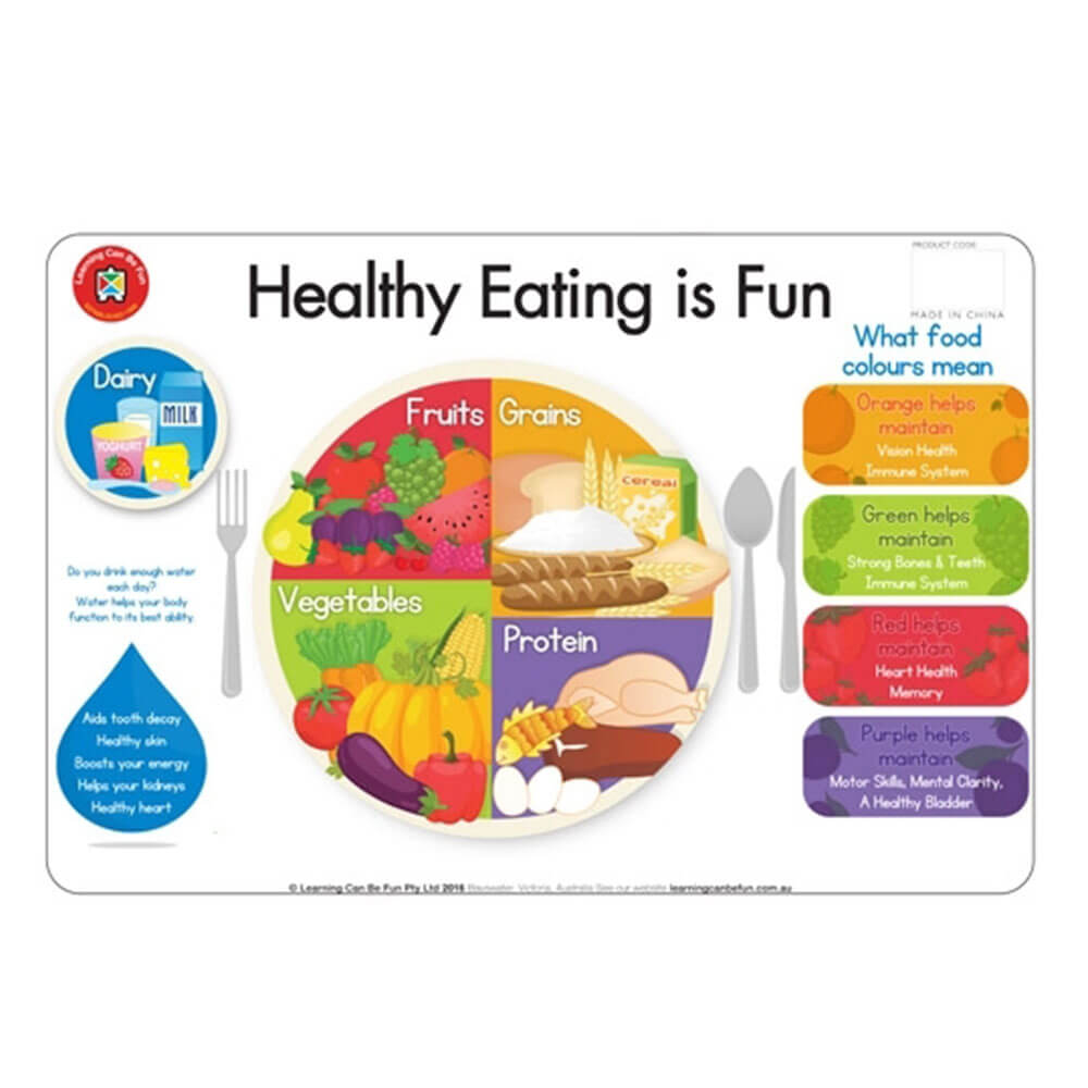 Learning Can Be Fun Vinyl Placemat 44x29cm