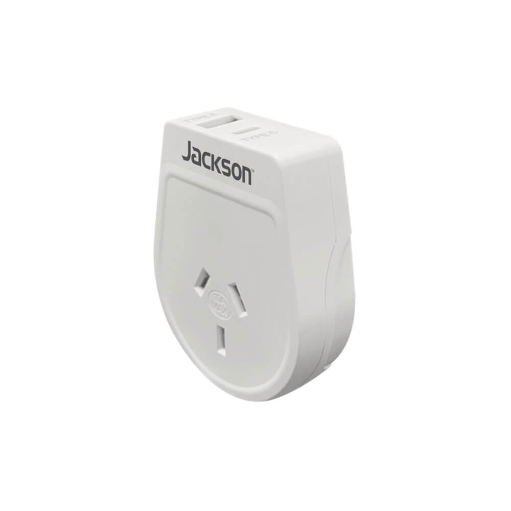 Jackson Industries Outbound USB-A & C Travel Adapter
