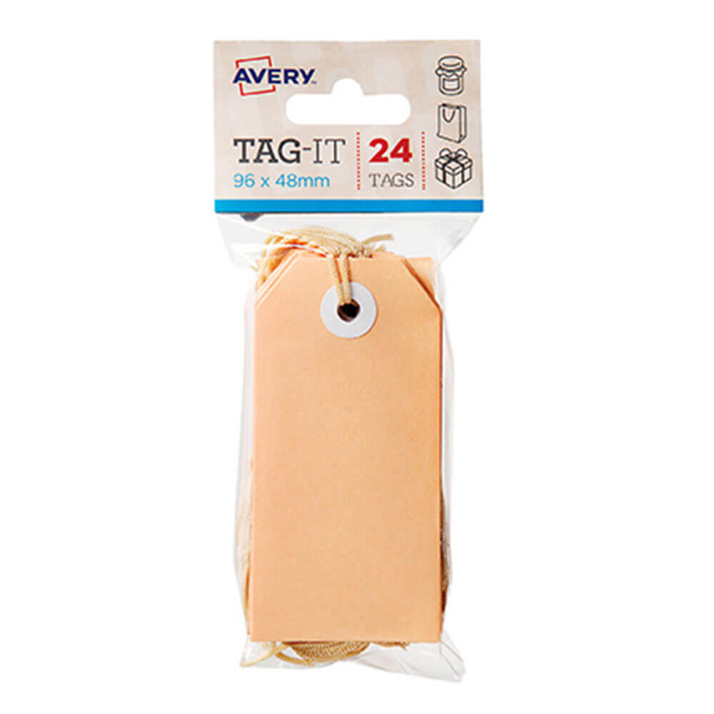 Avery -tags met string 24pk (96x48mm)