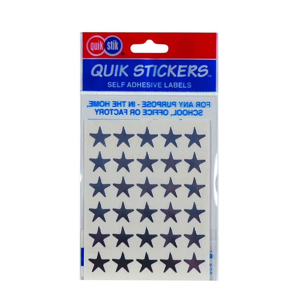 Étiquette de quik stik stars (pack de 10)
