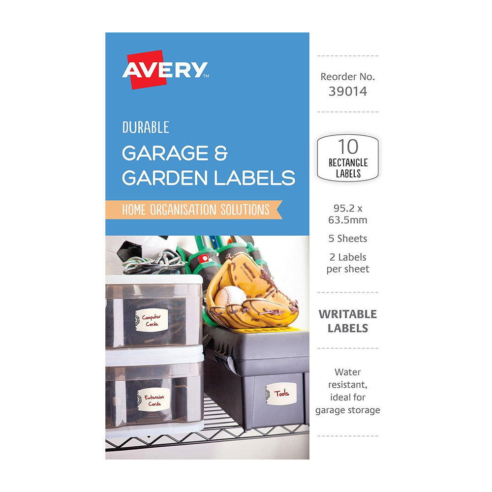 Avery Writable Garage Labels 10 stcs (95x64mm)