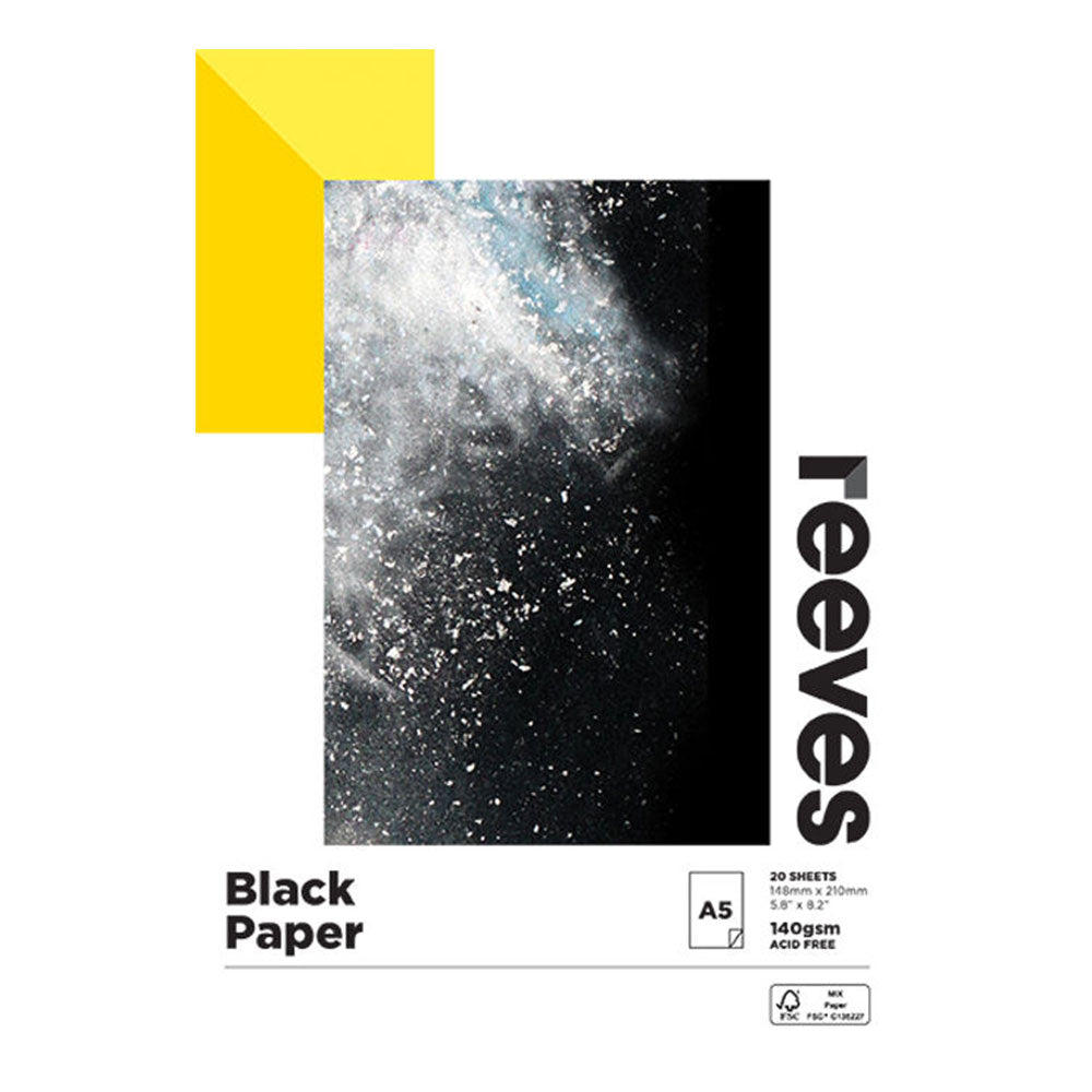 Reeves mélange du papier pad 140gsm (noir)