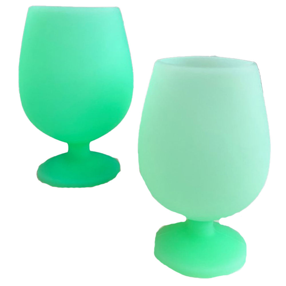 Porter Gläser mit grünem Stiel, Geschenk, 250 ml