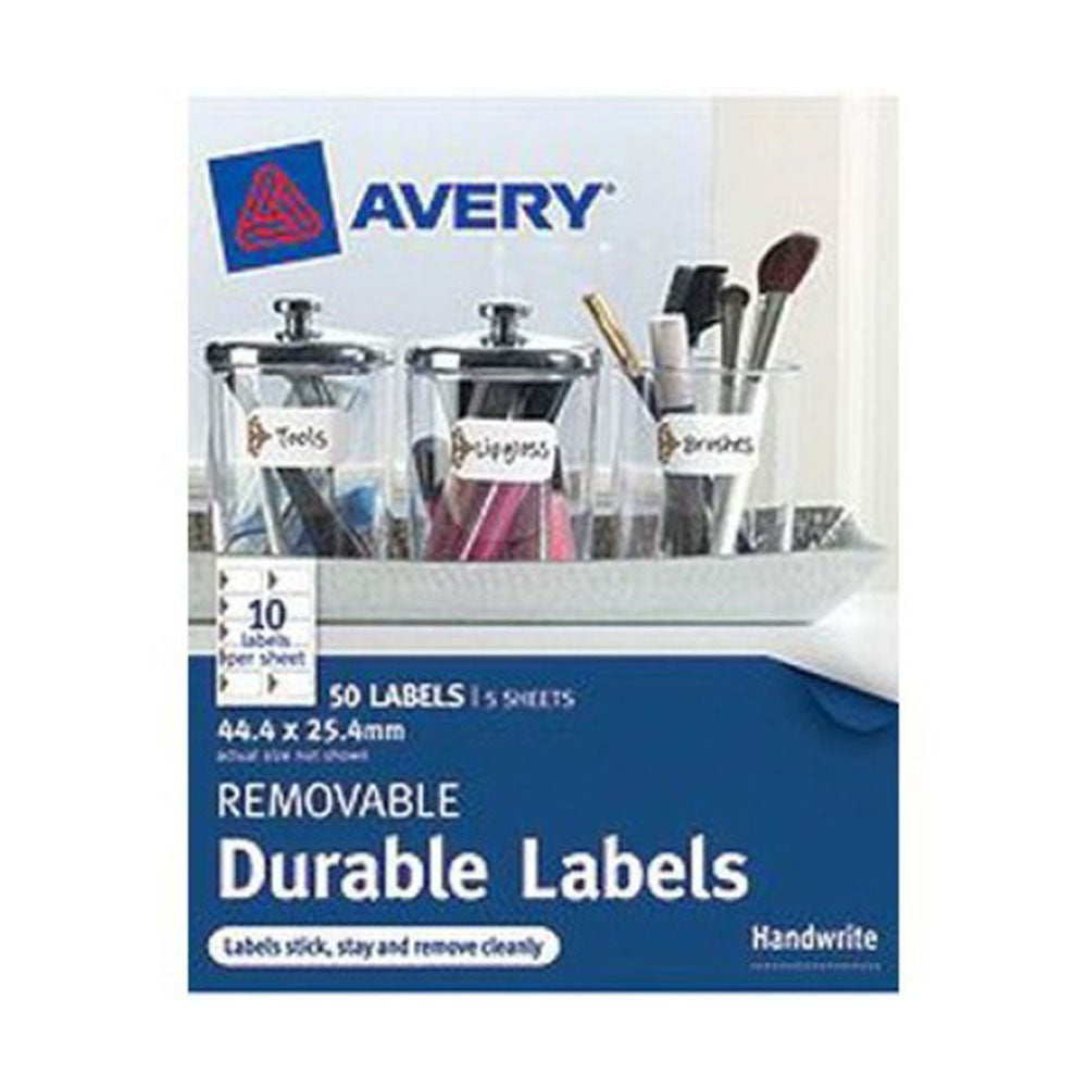 Avery Wrible Organizuj etykiety 50pcs (44x25 mm)