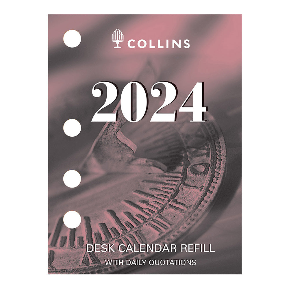 Collins Debden 2024 Calendrier de bureau 76x102 mm