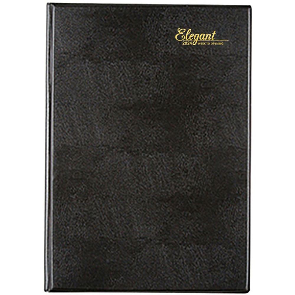 Cumberland Elegant A4 2024 Tagebuch (schwarz)