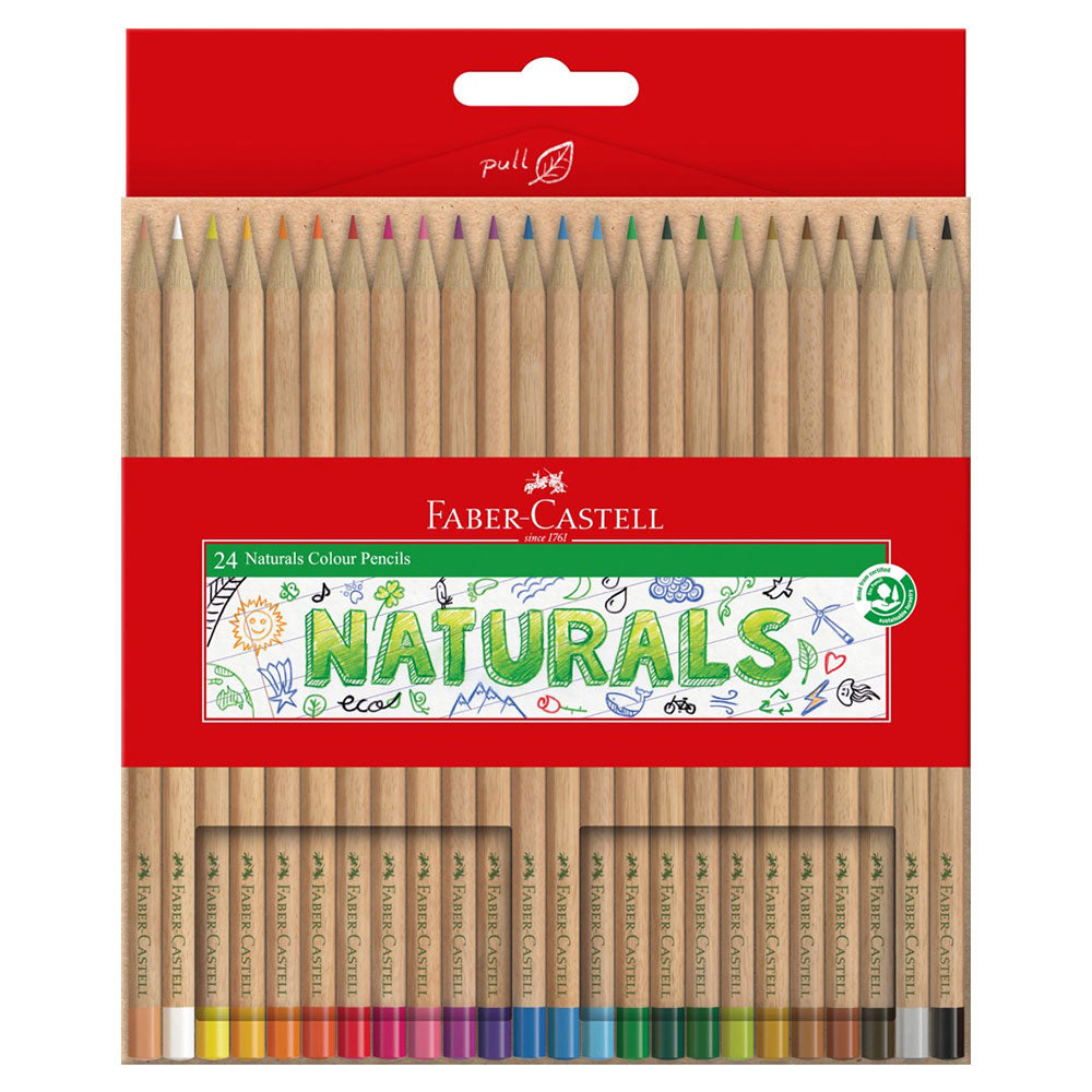 Lápis de cor Faber-Castell naturais