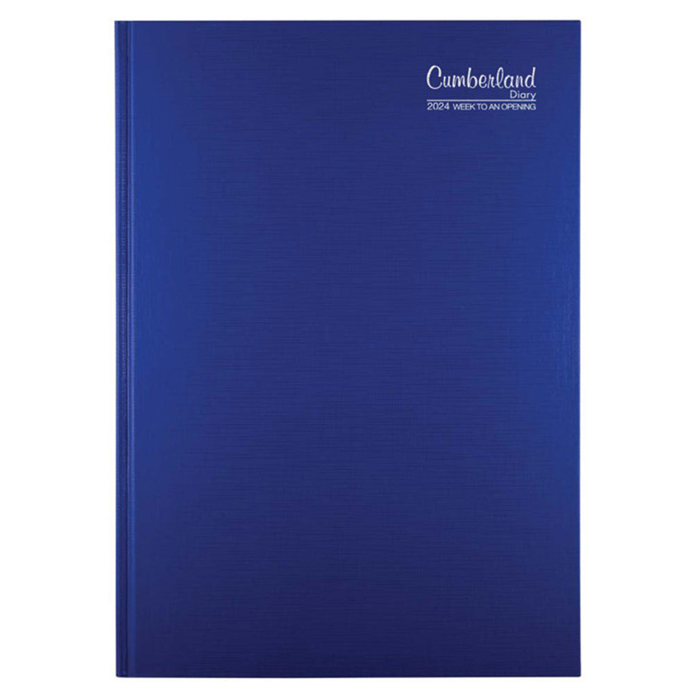 Cumberland Premium Casebound A5 2024 Tagebuch (blau)