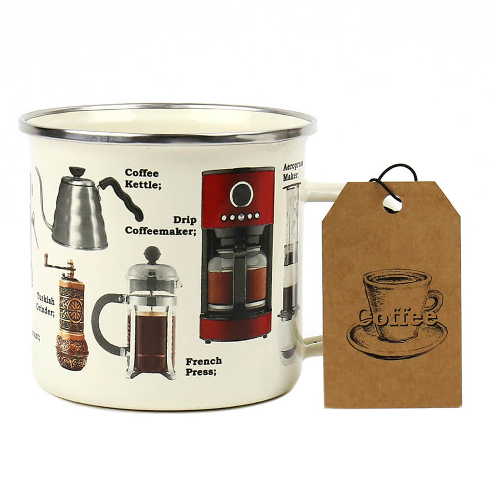 Gift Republic Camping Emaille-Tasse