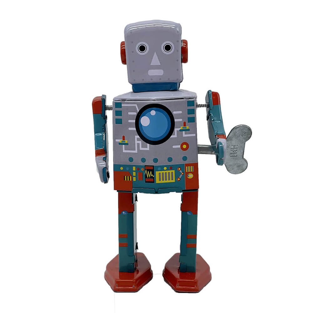 Mr. & Mrs. Tin Robot Toy 15 cm