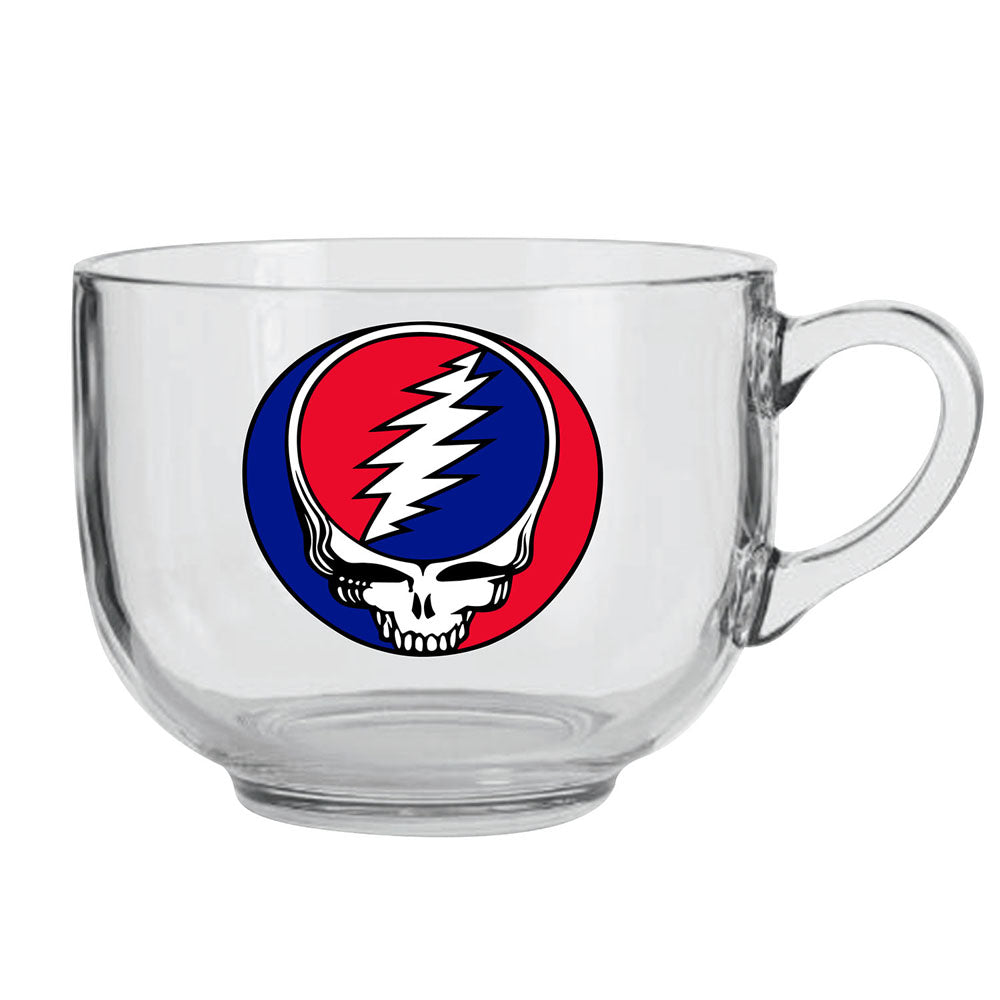 Grateful Dead Steal Your Face Glass Soup Mug