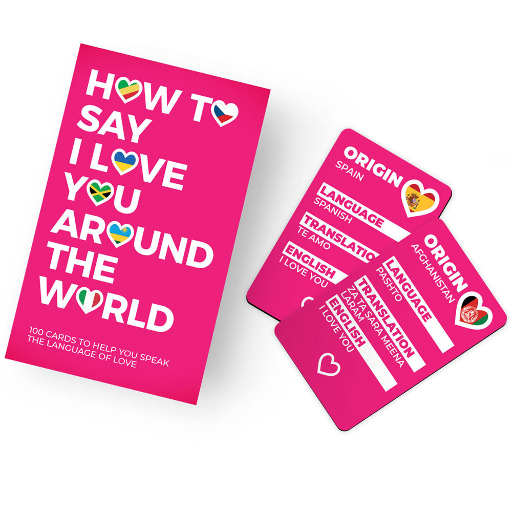 How to Say I Love You Around the World Cards