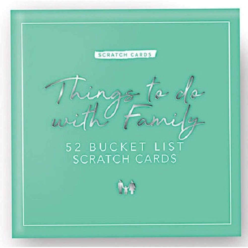 Things To Do with Family Bucket List Scratch Cards