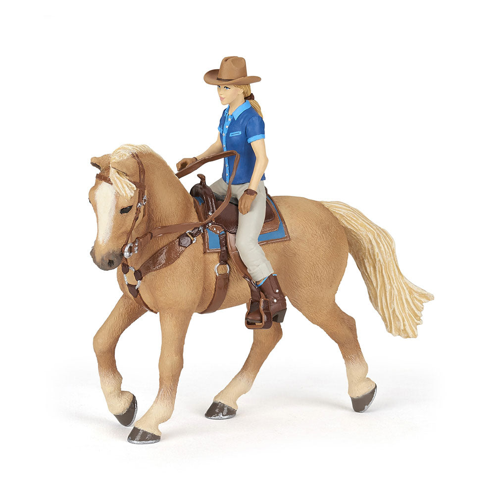 Papo Cowgirl and Her Horse Figurine