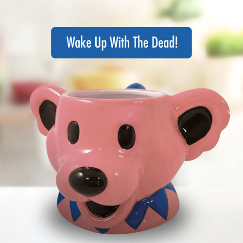 Grateful Dead Dancing Bear Molded Head Ceramic Mug