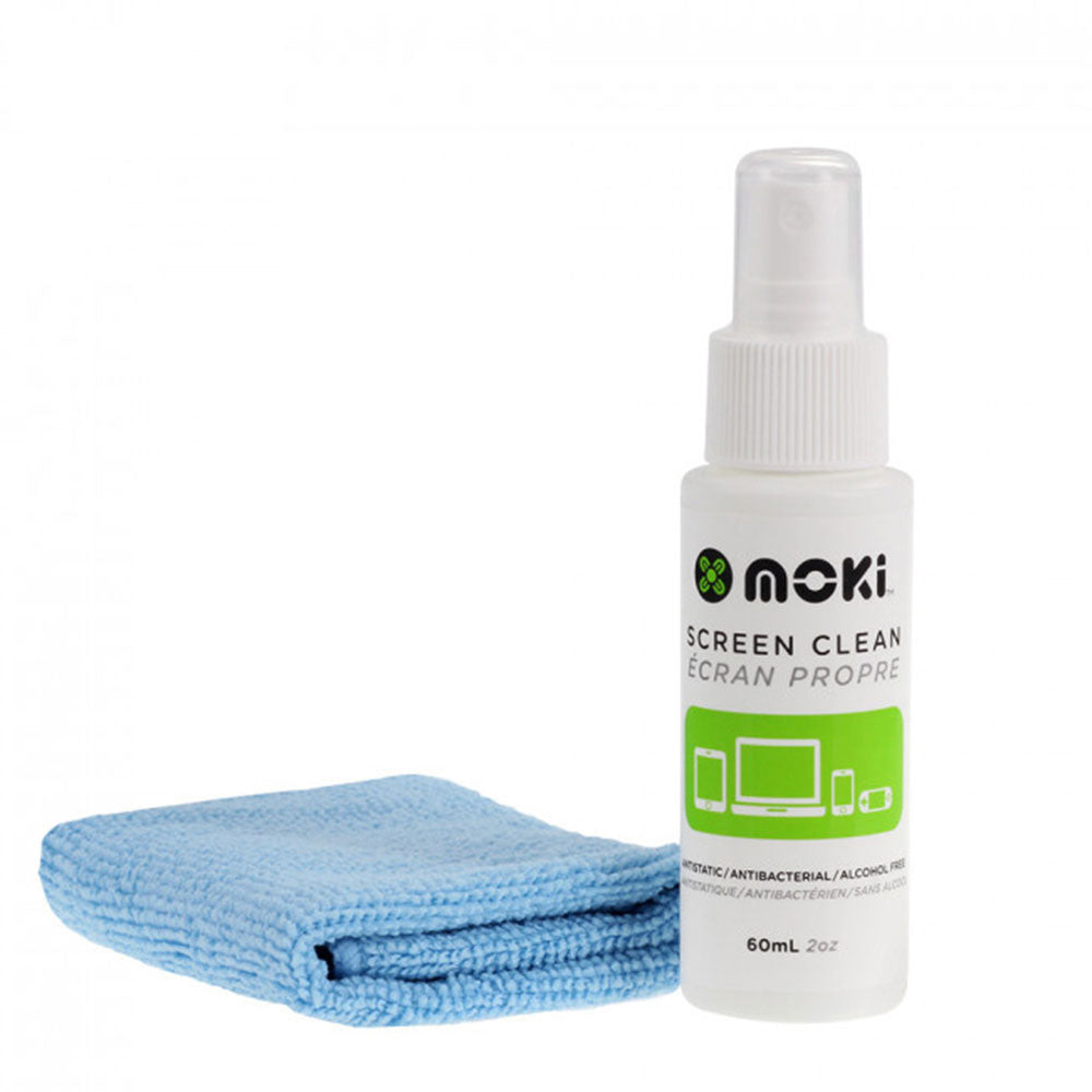 Spray de limpeza de tela Moki com pano de microfibra