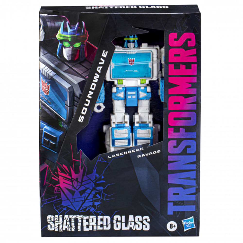 Transformers-Actionfigur aus zerbrochenem Glas