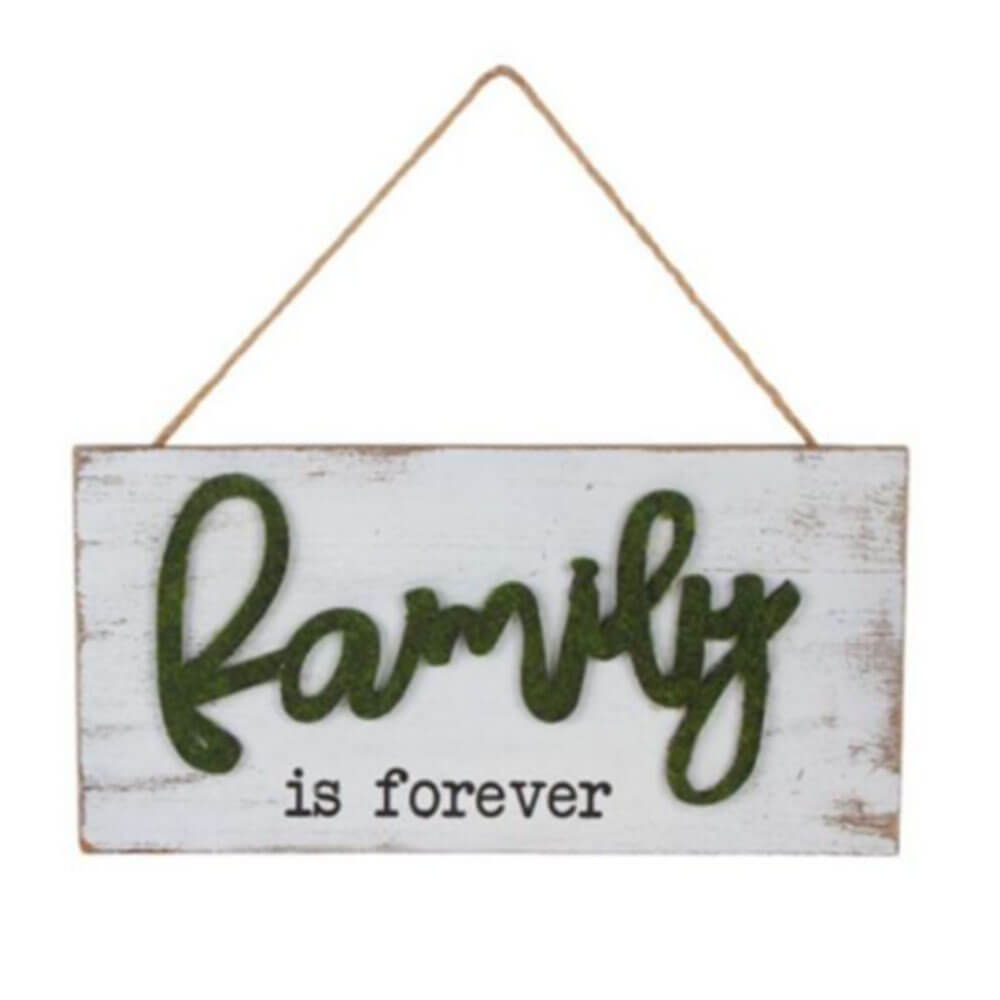 Delilah Collection Family is Forever Plaque (30x15x2cm)