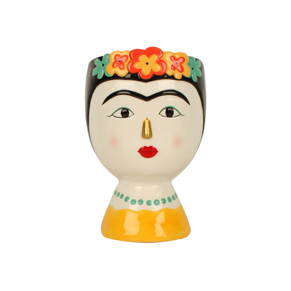 Vaso de plantador de cerâmica Frida
