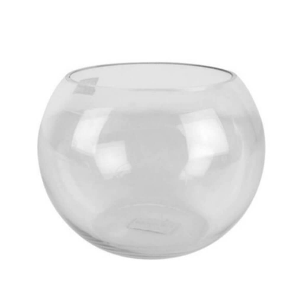 Cleo Hand Crafted Bubble Bowl Glass Vase