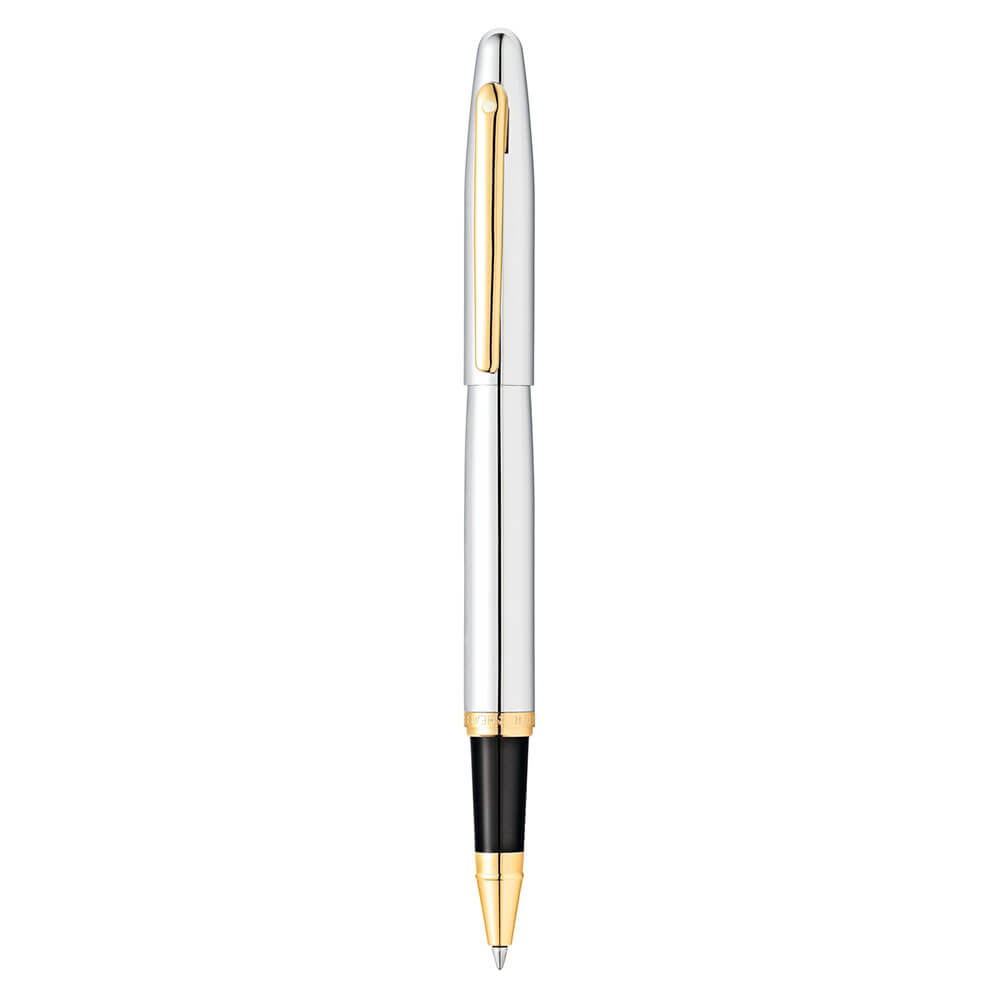 Sheaffer VFM Chrome Pen con tono d'oro