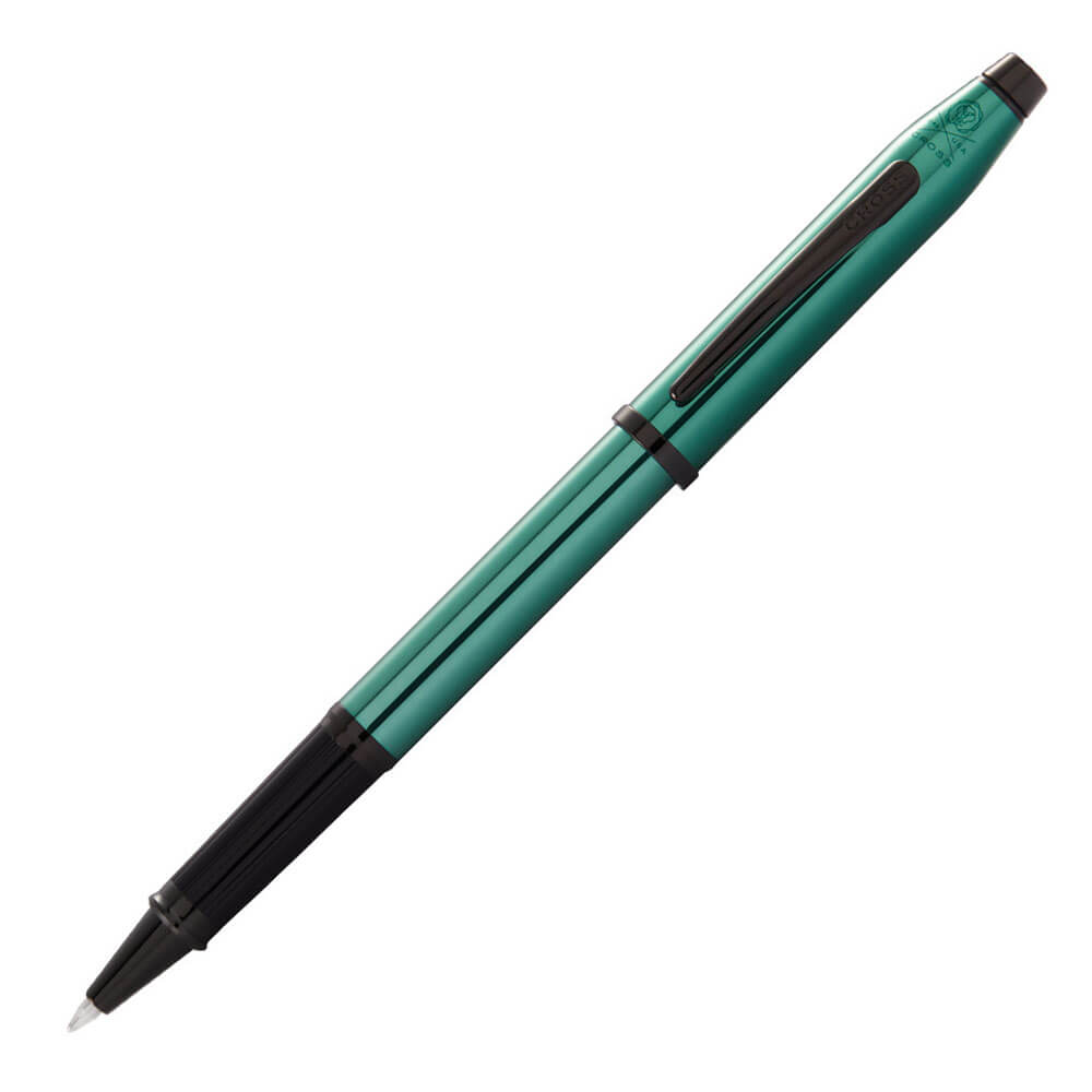 Century II Verde traslucido con penna di rifinitura nera