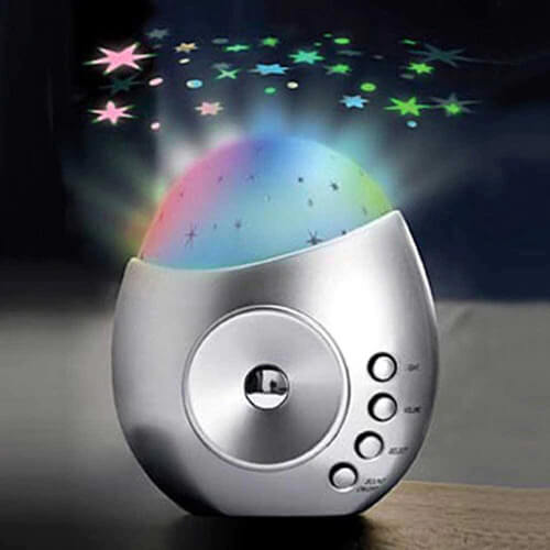 Projector de estrela de decoração com sons calmantes