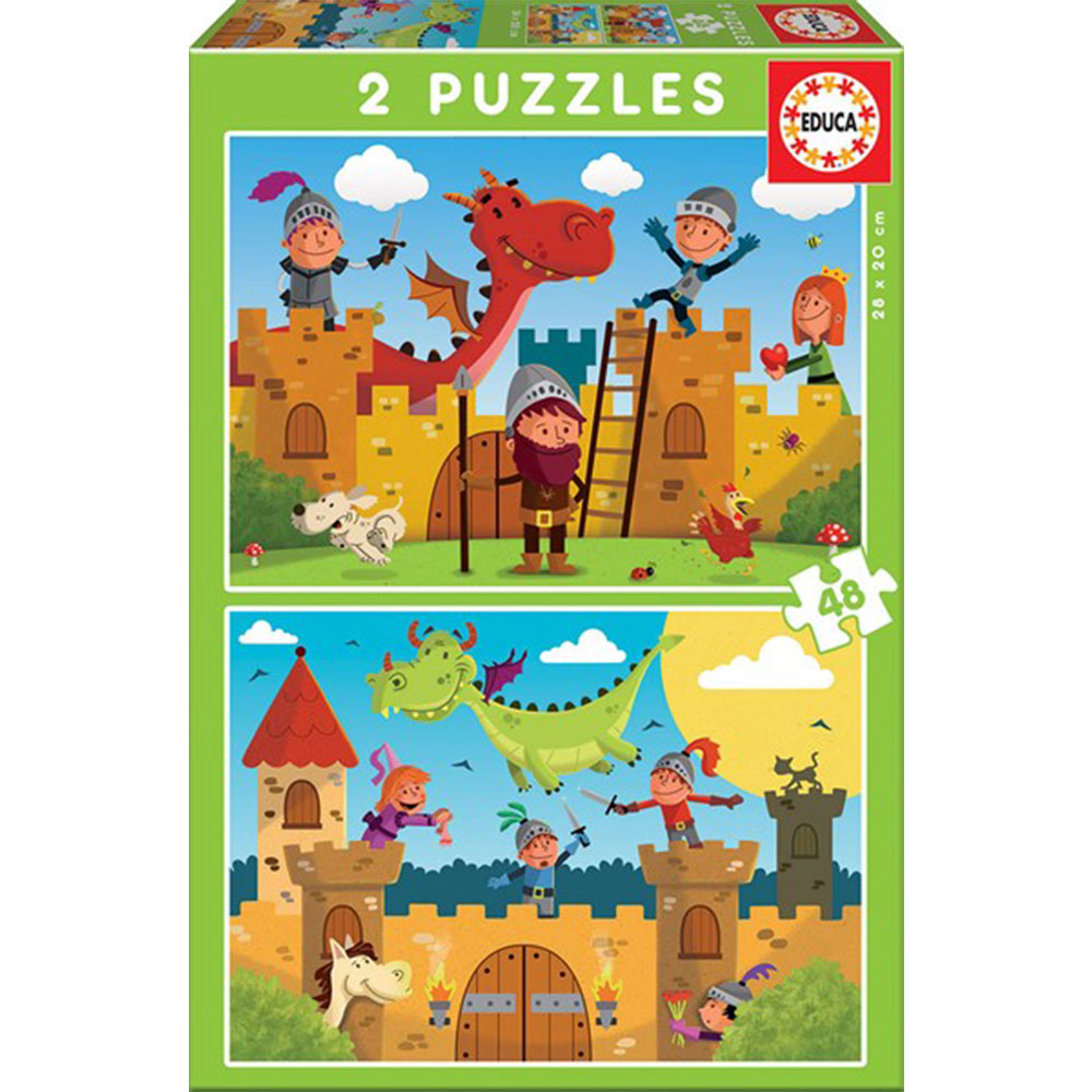 Collezione di puzzle Eduls 2 set con 48pcs